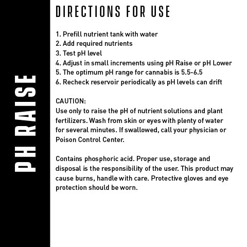 pH raise directions for use