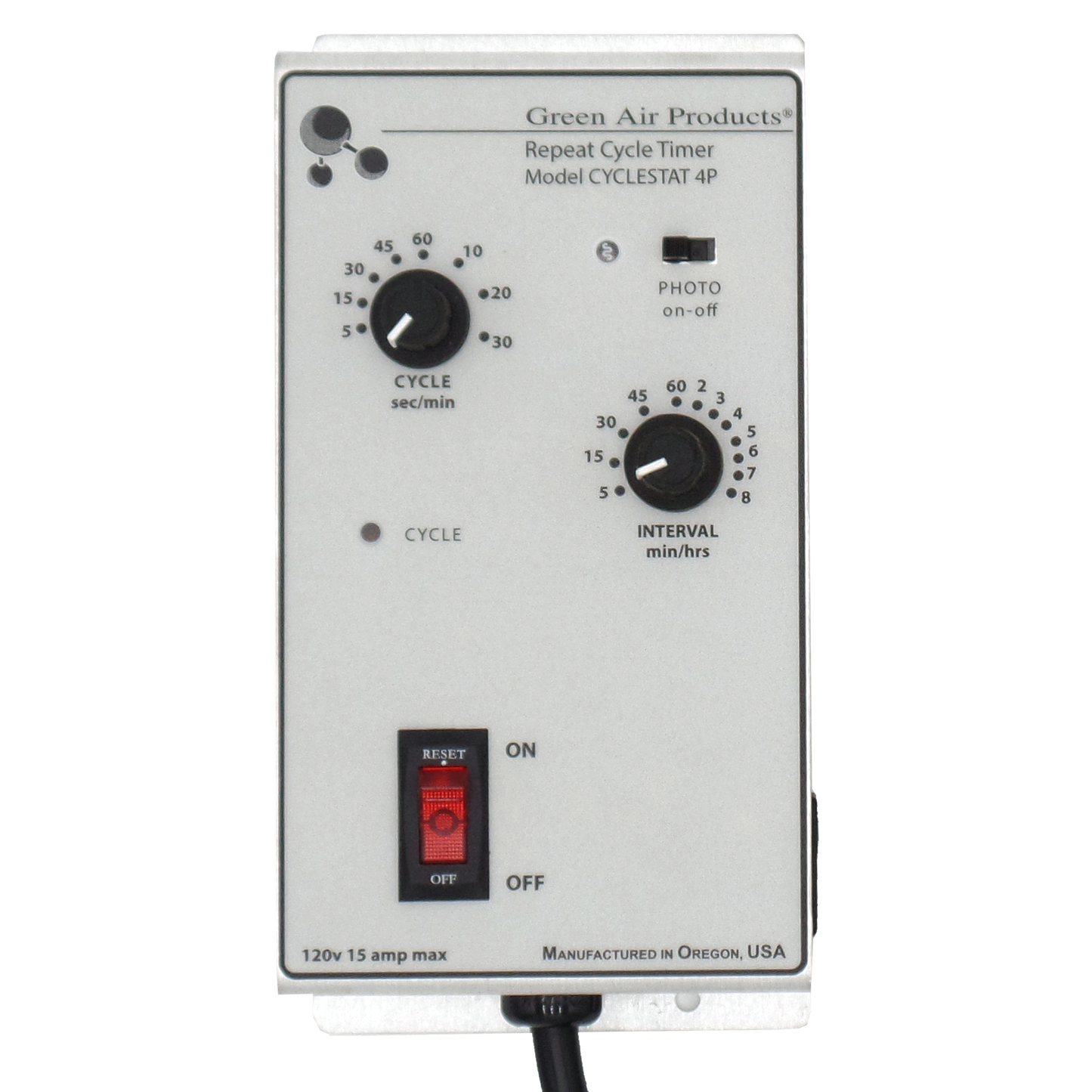 CYCLESTAT 4-P REPEAT CYCLE TIMER WITH SWITCHABLE PHOTOSENSOR